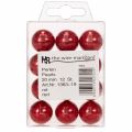 Perles décoratives Ø2cm rouge 12 pcs | Floristik24.be