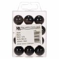 Perles décoratives Ø2cm noires 12 pcs | Floristik24.be