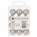 Perles décoratives Ø2cm argent 12 pcs | Floristik24.be