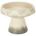 Floristik24 Bol décoratif en céramique, crème gris-vert, Ø20cm, H16cm