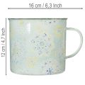 Mug décoratif, pot de fleurs, mandala, émaillé, Ø 13 cm H 12 cm | Floristik24.be