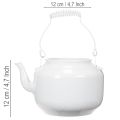 Théière décorative en métal au style vintage pour les compositions florales | Floristik24.be