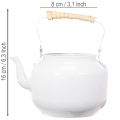 Pot de fleurs décoratif en métal blanc, style shabby chic, Ø 8,6 cm, H 16 cm, style vintage. | Floristik24.be