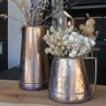 Floristik24 Vase déco métal cuivre pichet décoratif pichet décoratif L24cm H20cm