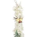 Floristik24 Guirlande décorative guirlande végétale eucalyptus roses artificielles aspect sec 170cm blanchies