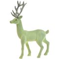 Floristik24 Figurine de Noël cerf renne déco vert gris H37cm