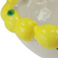Floristik24 Bol décoratif coupe à fruits citron céramique Ø30cm