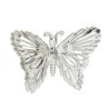Floristik24 Papillons décoratifs en métal à suspendre décoration argent 5cm 30pcs