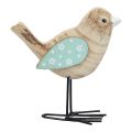 Floristik24 Oiseaux décoratifs oiseaux en bois décoration de table printemps naturel coloré 12cm 3pcs