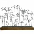 Floristik24 Présentoir décoration de table métal décoration fleur prairie 37×5×27.5cm