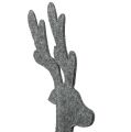 Floristik24 Cerf Figure à décorer de feutre 60cm gris