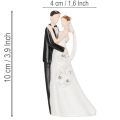 Figurine décorative représentant un couple de mariés, 10,5 cm | Floristik24.be