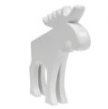 Floristik24 Figurine déco orignal céramique blanc 18,5cm 1pc