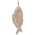 Floristik24 Crochet déco poisson en bois 21cm 2pcs
