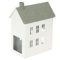 Floristik24 Maison décorative en métal en forme de maison avec fenêtres et cheminée, 22 cm