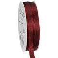 Floristik24 Ruban décoratif en taffetas, étroit, pour emballage cadeau, 10 mm de large, 50 m de long