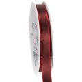 Floristik24 Ruban cadeau, ruban taffetas festif pour loisirs créatifs, 15 mm de large, 50 m de long