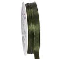 Floristik24 Ruban décoratif, ruban taffetas étroit pour emballage cadeau créatif, 10 mm de large, 50 m de long