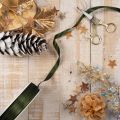 Ruban décoratif, ruban taffetas étroit pour emballage cadeau créatif, 10 mm de large, 50 m de long | Floristik24.be