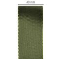 Ruban de satin pour emballage cadeau, ruban de taffetas, vert, 40 mm de large, 5 m de long | Floristik24.be