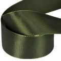 Ruban de satin pour emballage cadeau, ruban de taffetas, vert, 40 mm de large, 5 m de long | Floristik24.be