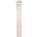 Ruban cadeau beige étroit, ruban fin pour emballage, 10 mm de large, 50 m de long | Floristik24.be