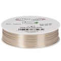Ruban cadeau beige étroit,