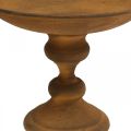 Bol déco sur pied bol aspect rouille métal Ø22cm H18.5cm | Floristik24.be