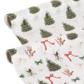 Floristik24 Tissu décoratif de Noël, vendu au mètre, largeur 120 cm, 2 pièces