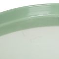 Assiette décorative ronde verte sur support pour la décoration de table, 30 cm | Floristik24.be