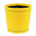 Floristik24 Pot de décoration "Suki" jaune Ø12,5cm H12,5cm, 1pce