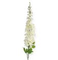 Floristik24 Delphinium Blanc Delphinium Artificiel Fleurs en Soie Fleurs Artificielles 3pcs