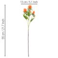 Carthame orange artificiel, fleur artificielle pour vases et décoration, 55 cm, lot de 4 | Floristik24.be