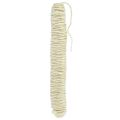 Floristik24 Fil de mèche cordon de laine fil de laine cordon feutre crème L55m