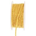 Floristik24 Fil de laine avec cordon en feutre mica jaune bronze Ø5mm 33m