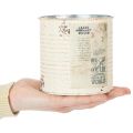 Pot de fleurs en métal crème style shabby chic Ø11cm H10.5cm | Floristik24.be