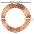 Bobine de fil d'aluminium pour loisirs créatifs et art floral, 60 m, 500 g | Floristik24.be