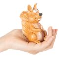 Figurine d'écureuil assis pour décoration d'automne, 10 cm | Floristik24.be