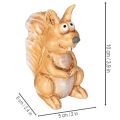 Figurine d'écureuil assis pour décoration d'automne, 10 cm | Floristik24.be
