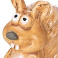 Figurine d'écureuil assis pour décoration d'automne, 10 cm | Floristik24.be