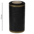Ruban moiré élégant pour couronne, 175 mm, noir avec bordure nacrée et tissage taffetas, ruban décoratif pour compositions florales funéraires, ruban pour nœud, 25 m | Floristik24.be