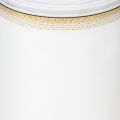 Ruban moiré élégant avec bordure dorée, décoration de mariage, ruban de deuil, blanc 150 mm x 25 m | Floristik24.be