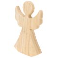 Ange décoratif en bois clair