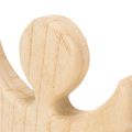 Ange décoratif en bois clair