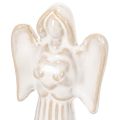 Bol décoratif en forme d'ange avec petite figurine et porte-bougie chauffe-plat rond, 10 cm, lot de 3 | Floristik24.be