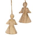 Floristik24 Figurine d'ange à suspendre au sapin de Noël, 10 cm, lot de 12