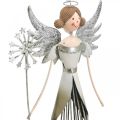 Floristik24 Figurine ange en métal, lanterne de Noël H31,5cm