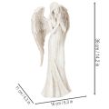 Figurine d'ange debout en prière, décoration, 36 cm | Floristik24.be