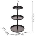Présentoir de service rond en métal à trois niveaux pour la décoration de table à plusieurs étages, 61 cm | Floristik24.be