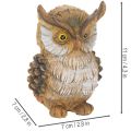 Figurine de hibou, petit hibou assis, décoration, 11 cm | Floristik24.be